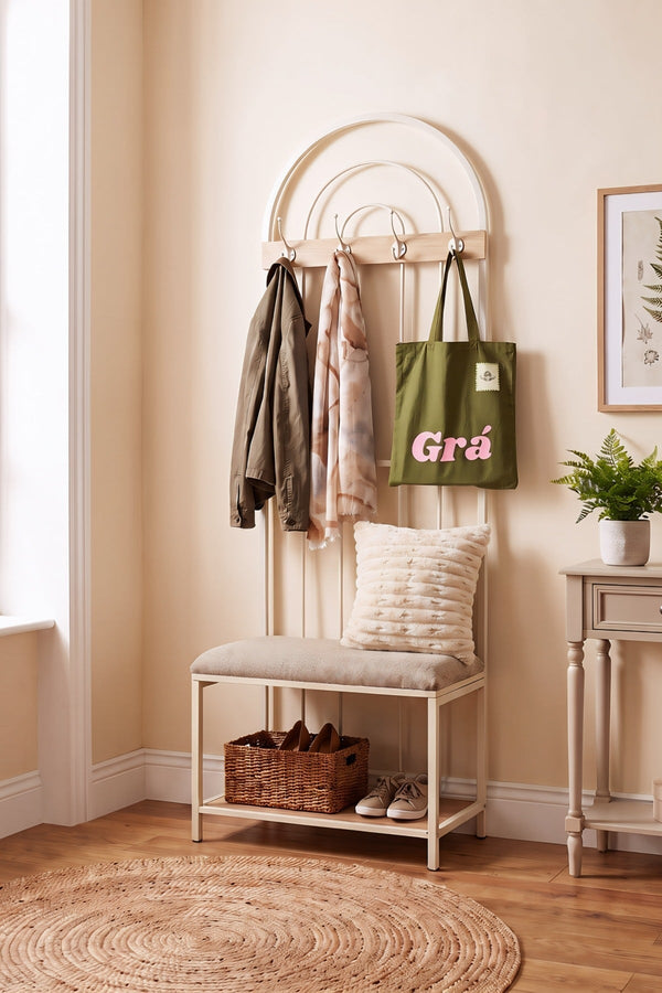 Carraig Donn Betty Cream Iron H180cm Hall Stand