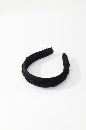 Carraig Donn Black Bead Embellished Hairband