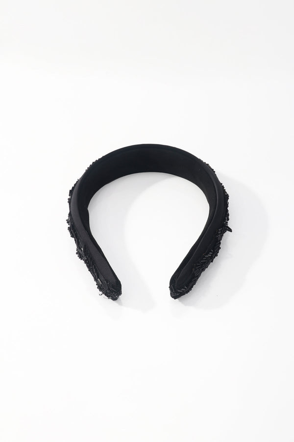 Carraig Donn Black Bead Embellished Hairband