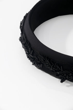 Carraig Donn Black Bead Embellished Hairband