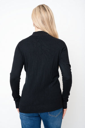 Carraig Donn Black Cashmere Blend Turtleneck Knit Jumper