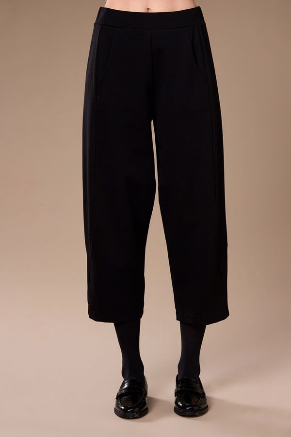 Carraig Donn Black Cropped Length Slouch Design Trousers