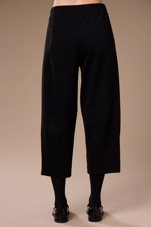 Carraig Donn Black Cropped Length Slouch Design Trousers
