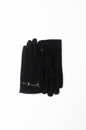 Carraig Donn Black Equestrian Detail Gloves