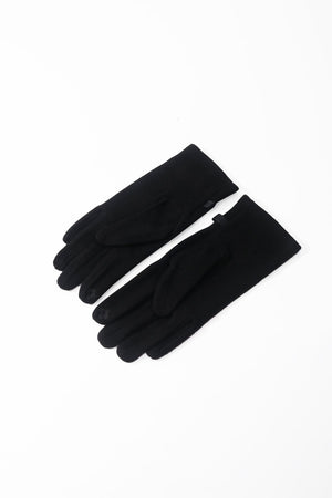Carraig Donn Black Equestrian Detail Gloves
