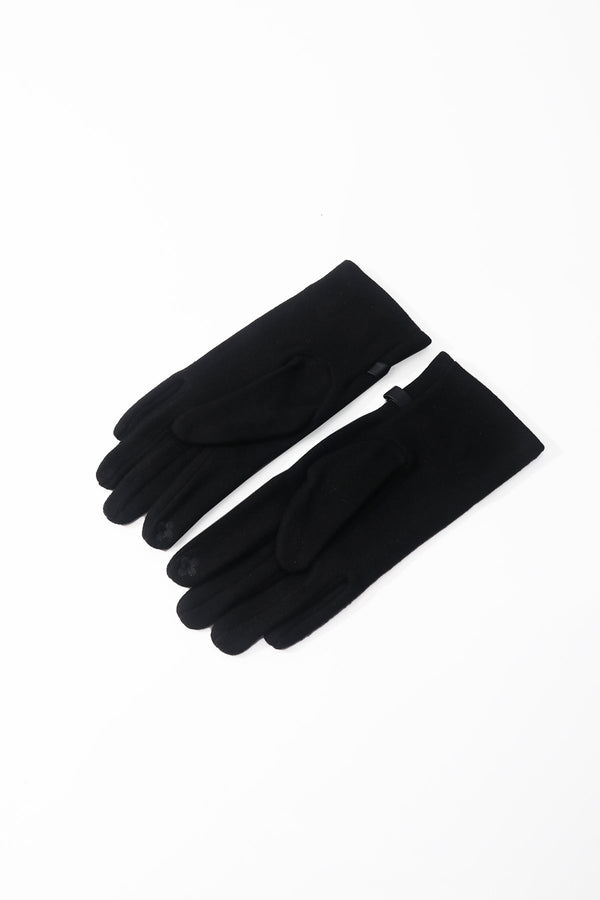 Carraig Donn Black Equestrian Detail Gloves