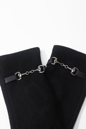 Carraig Donn Black Equestrian Detail Gloves