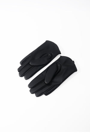 Carraig Donn Black Faux Leather Bow Gloves