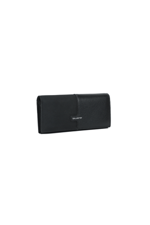 Carraig Donn Black Faux Leather Large Flap Over Purse
