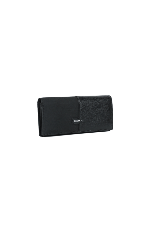 Carraig Donn Black Faux Leather Large Flap Over Purse