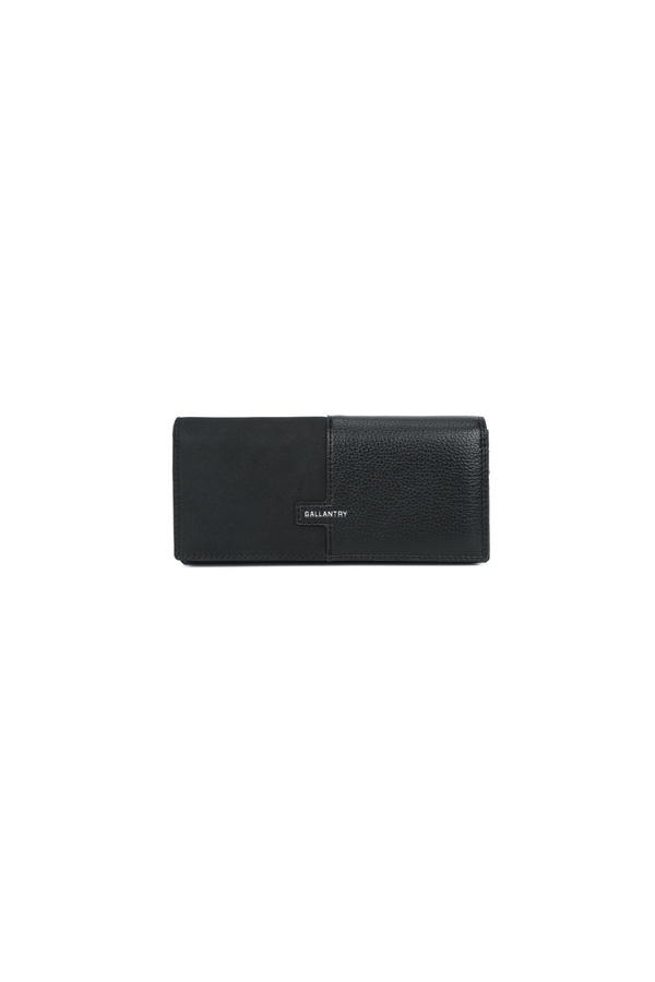 Carraig Donn Black Faux Leather Large Flap Over Purse