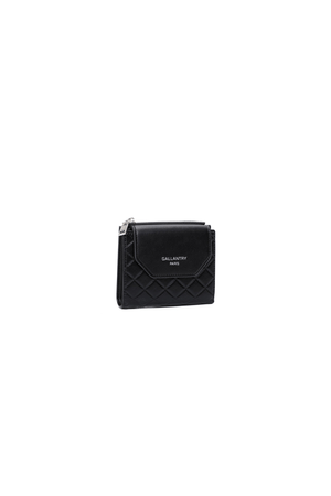 Carraig Donn Black Faux Leather Quilted Small Purse