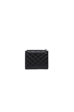 Carraig Donn Black Faux Leather Quilted Small Purse