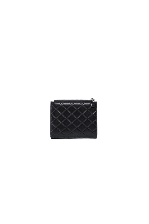 Carraig Donn Black Faux Leather Quilted Small Purse