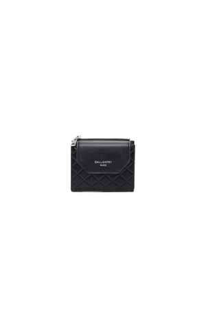 Carraig Donn Black Faux Leather Quilted Small Purse