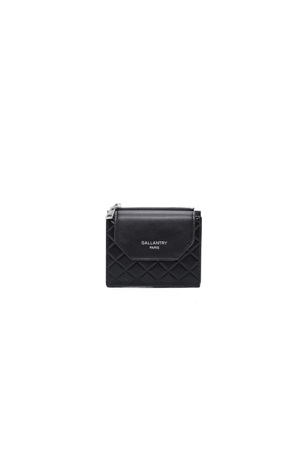 Carraig Donn Black Faux Leather Quilted Small Purse