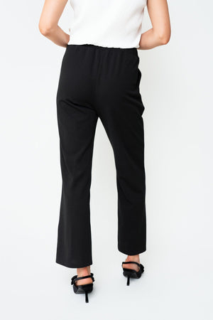 Carraig Donn Black Seam Detail Scuba High Waisted Trousers