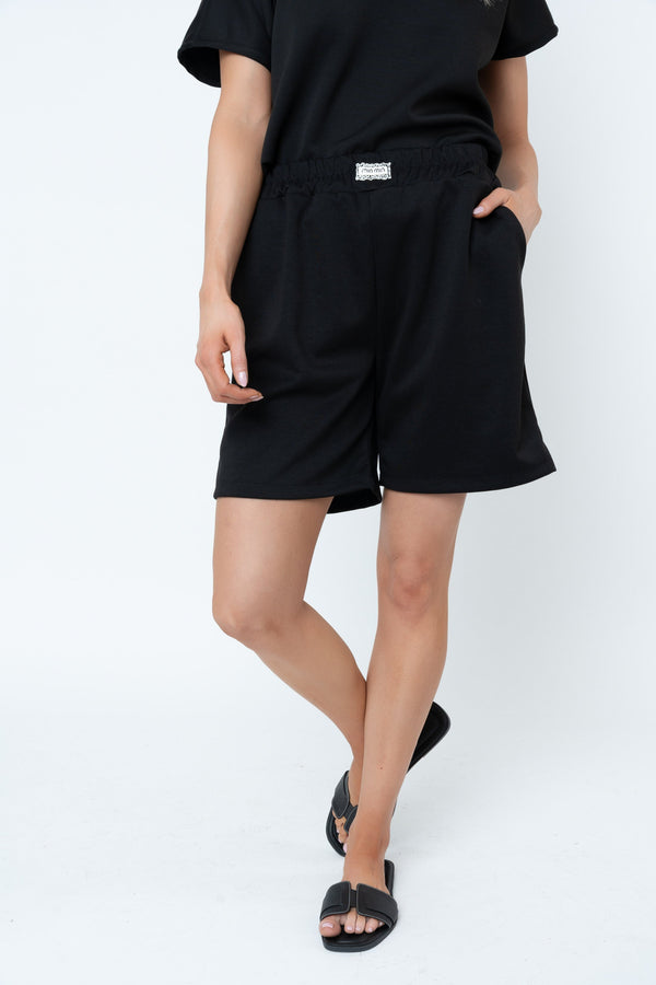 Carraig Donn Black Sweatshirt Shorts