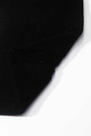 Carraig Donn Black Viscose Wool Blend Neckerchief Triangle Scarf