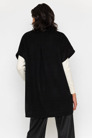 Carraig Donn Black Wrap Double Button Cape