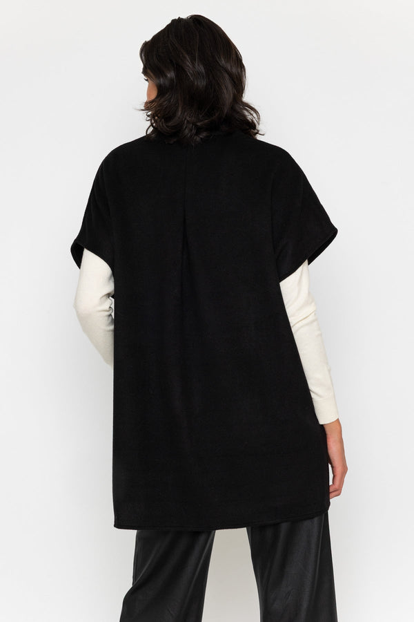 Carraig Donn Black Wrap Double Button Cape