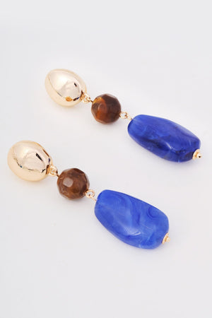 Carraig Donn Blue Bead Dangle Earrings
