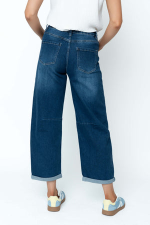Carraig Donn Blue Denim Barrel Leg Jeans