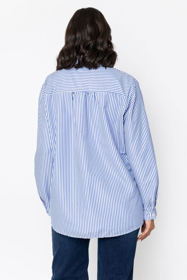 Carraig Donn Blue Stripe Shirt With Heart