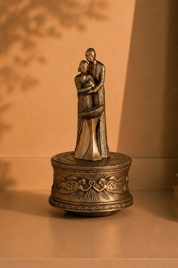 Carraig Donn Bronze Christening Music Box