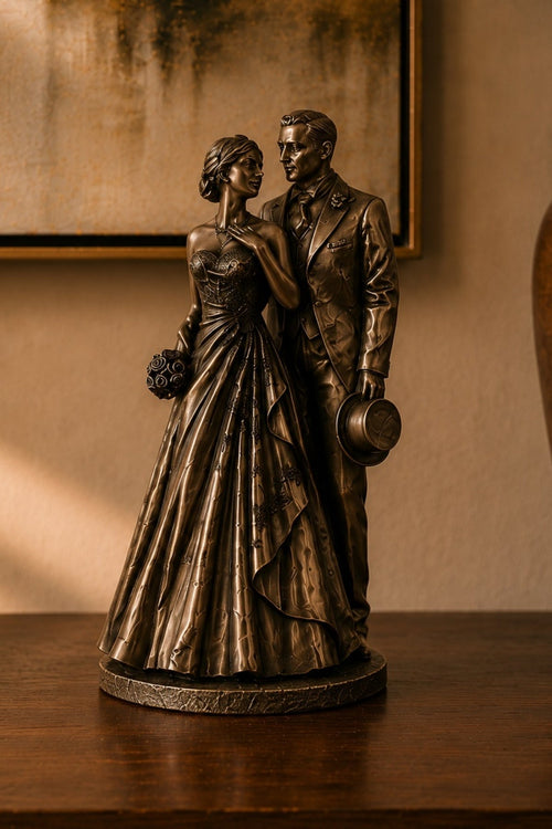 Bronze Just Married Sculpture