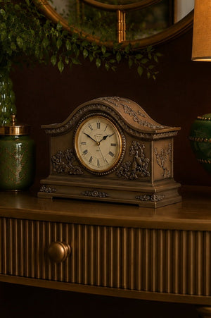 Carraig Donn Bronze Oriental Mantel Clock