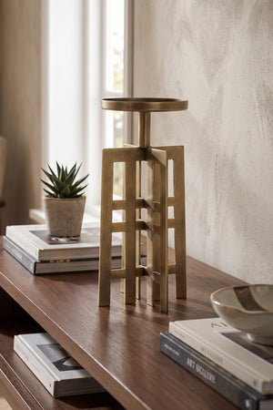 Carraig Donn Bronze Tyler Iron H30cm Candle Stand