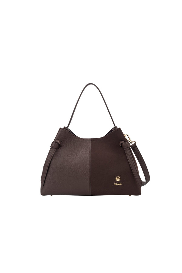 Carraig Donn Brown Faux Leather Top Handle Shoulder Bag