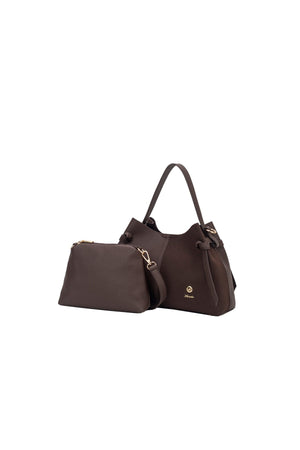 Carraig Donn Brown Faux Leather Top Handle Shoulder Bag