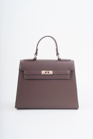 Carraig Donn Brown Faux Leather Top Handle Tote Bag