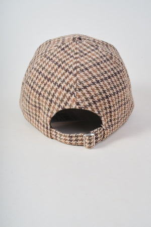 Carraig Donn Brown Houndstooth Embroidered 1965 Baseball Cap