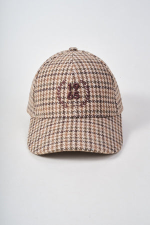 Carraig Donn Brown Houndstooth Embroidered 1965 Baseball Cap