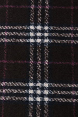 Carraig Donn Brown Tartan Print Scarf