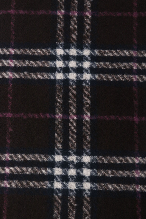 Carraig Donn Brown Tartan Print Scarf