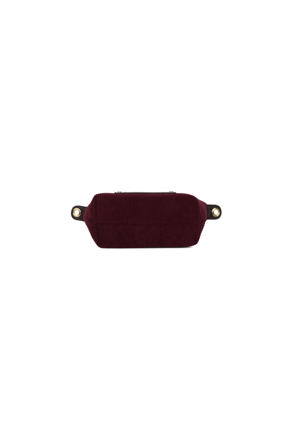 Carraig Donn Burgundy Corduroy Mini Top Handle Tote Bag