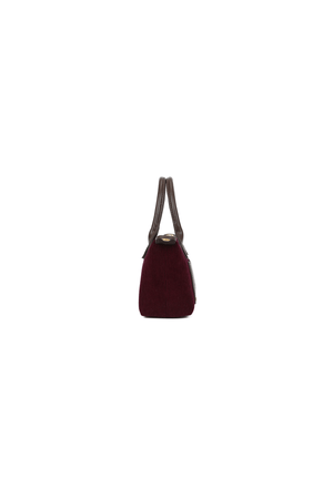 Carraig Donn Burgundy Corduroy Mini Top Handle Tote Bag
