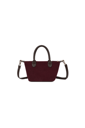 Carraig Donn Burgundy Corduroy Mini Top Handle Tote Bag