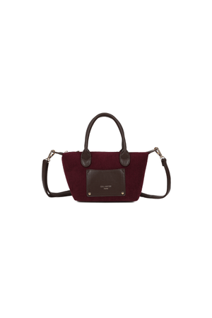 Carraig Donn Burgundy Corduroy Mini Top Handle Tote Bag