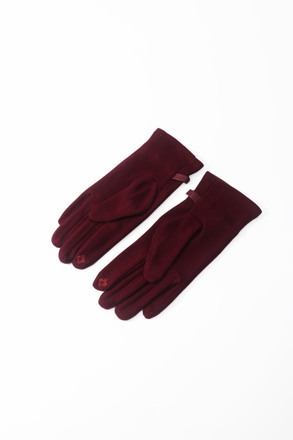 Carraig Donn Burgundy Equestrian Detail Glove