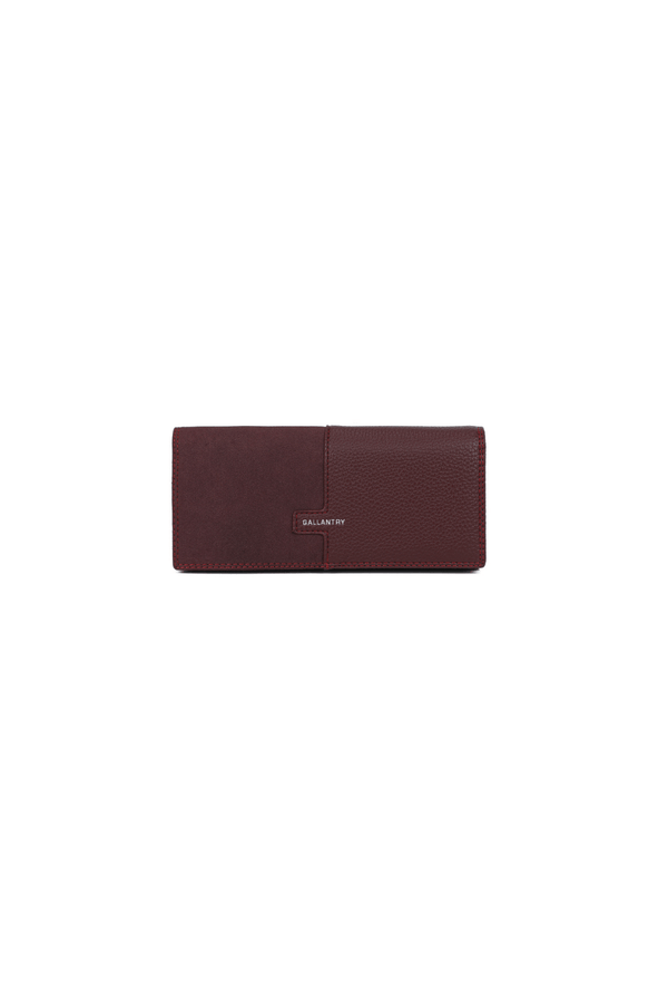 Carraig Donn Burgundy Faux Leather Large Flap Over Purse