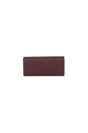 Carraig Donn Burgundy Faux Leather Large Flap Over Purse