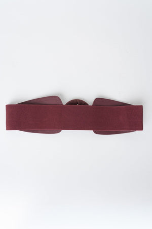 Carraig Donn Burgundy Faux Suede Circle Buckle Elasticated Belt