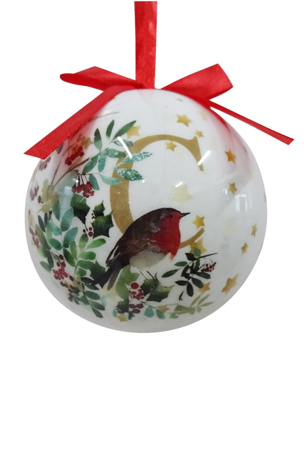 Carraig Donn C Christmas Robin Alphabet Tree Bauble