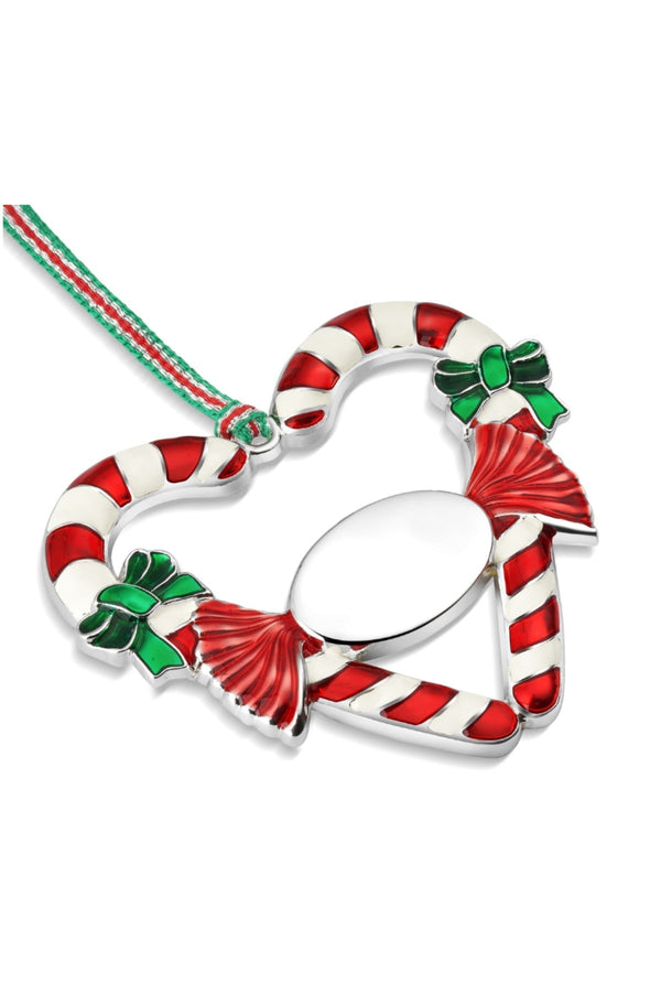 Carraig Donn Candy Cane Heart Christmas Decoration