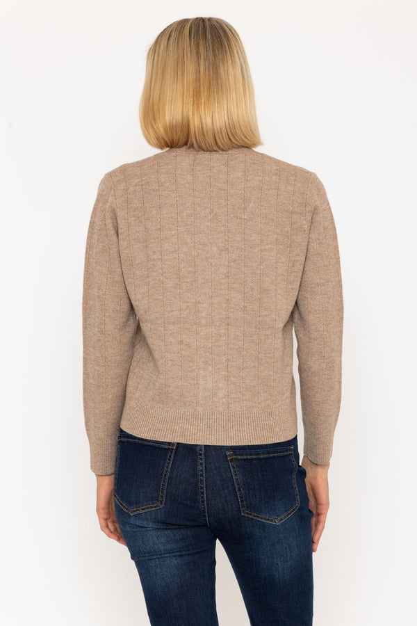 Carraig Donn 25Aw Contrast Neck Cardigan